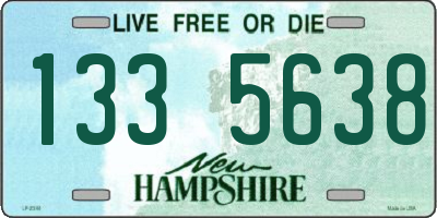 NH license plate 1335638