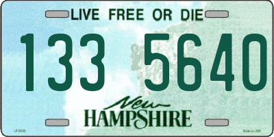 NH license plate 1335640