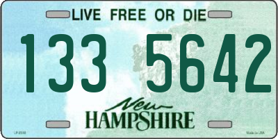 NH license plate 1335642
