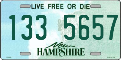 NH license plate 1335657