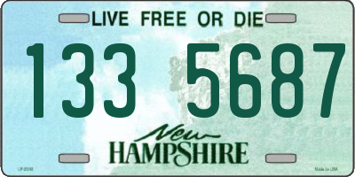 NH license plate 1335687
