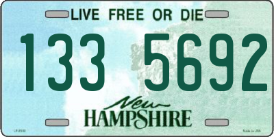 NH license plate 1335692