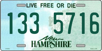NH license plate 1335716