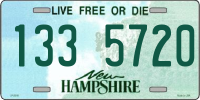 NH license plate 1335720
