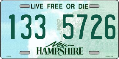 NH license plate 1335726
