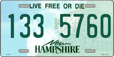 NH license plate 1335760