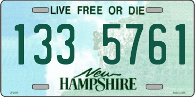 NH license plate 1335761