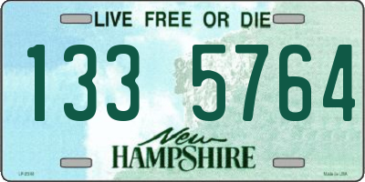 NH license plate 1335764