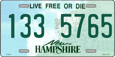 NH license plate 1335765