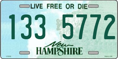 NH license plate 1335772