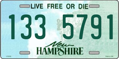 NH license plate 1335791