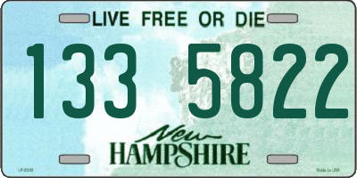 NH license plate 1335822