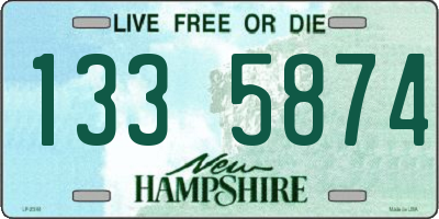 NH license plate 1335874