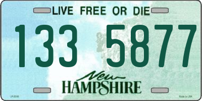 NH license plate 1335877