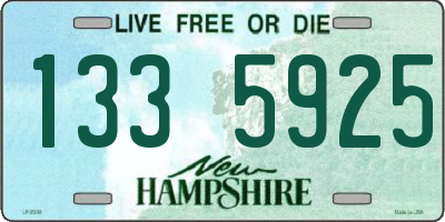 NH license plate 1335925