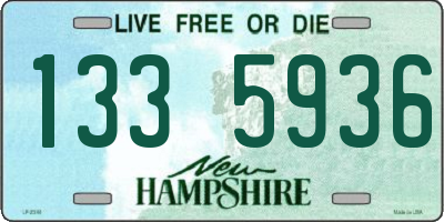 NH license plate 1335936