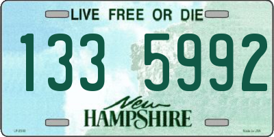 NH license plate 1335992