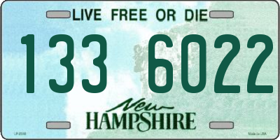 NH license plate 1336022
