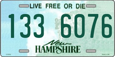 NH license plate 1336076