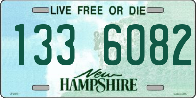 NH license plate 1336082