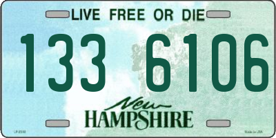 NH license plate 1336106