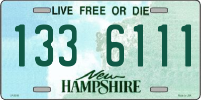 NH license plate 1336111