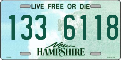 NH license plate 1336118