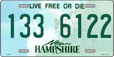 NH license plate 1336122