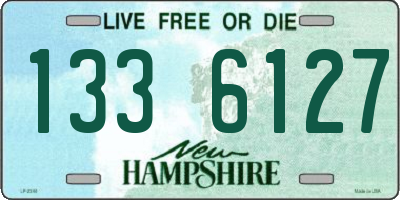 NH license plate 1336127