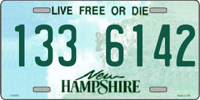 NH license plate 1336142