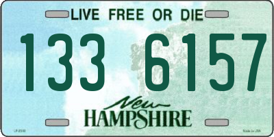 NH license plate 1336157