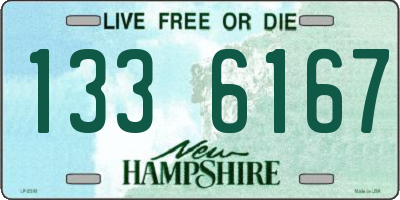 NH license plate 1336167
