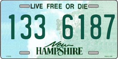 NH license plate 1336187