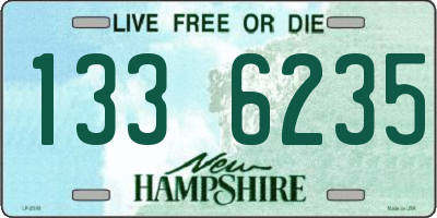 NH license plate 1336235