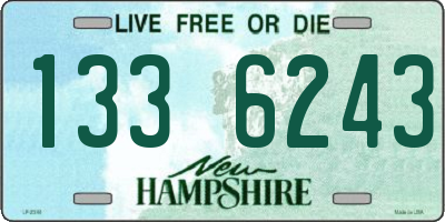 NH license plate 1336243