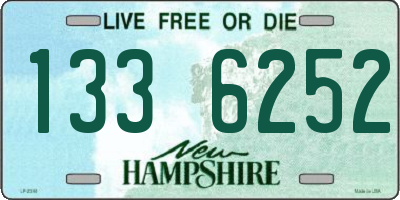 NH license plate 1336252