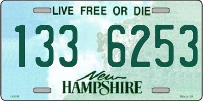 NH license plate 1336253