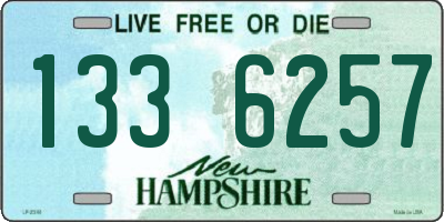 NH license plate 1336257