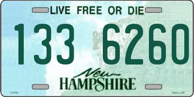 NH license plate 1336260