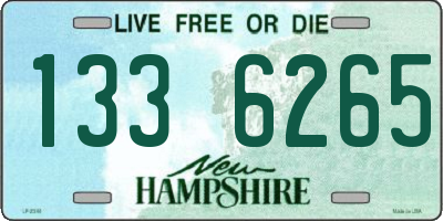 NH license plate 1336265