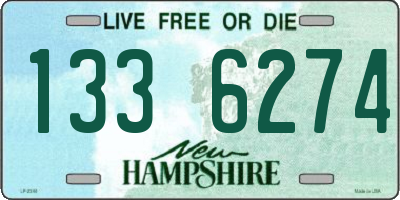 NH license plate 1336274