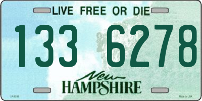 NH license plate 1336278