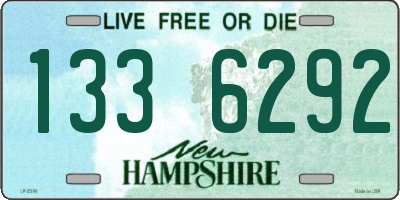 NH license plate 1336292