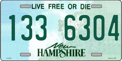 NH license plate 1336304