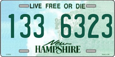NH license plate 1336323