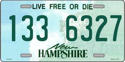 NH license plate 1336327