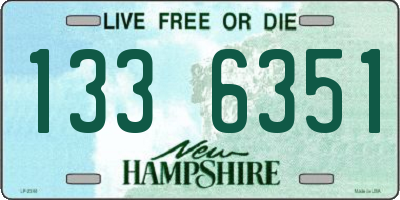 NH license plate 1336351