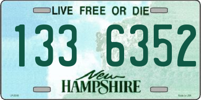 NH license plate 1336352