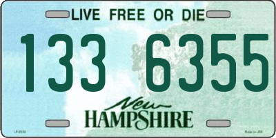 NH license plate 1336355