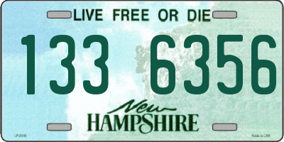 NH license plate 1336356